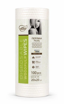 Салфетки одноразовые Etto Woodpulp 20х20 см соты (100шт. в рулоне) целлюлозные