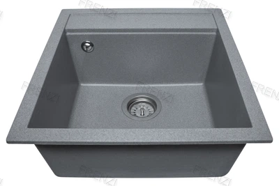 Гранітна мийка Aquaton №18 Сіра, 505 х 485 мм