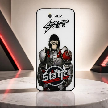 Защитное стекло Gorilla Anti-Static Glass для iPhone 11 с черной рамкой, закаленное антистатическое противоударное стекло