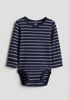 Дитяче боді для новонароджених хлопчиків H&M 68 см Темно-синій (26012701D1)