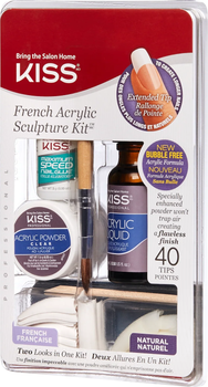 Zestaw do modelowania akrylem Kiss French Acrylic (731509000030)