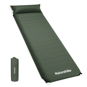 Килимок самонадувний одномісний Naturehike CNK2450WS020 темно-зелений 100 мм 2,3 кг