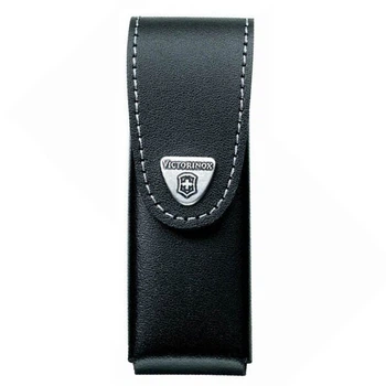 Чехол Victorinox поясной кожаный (111 мм, 2-4 слоя, черный, натуральная кожа)