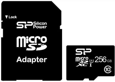 Карта пам'яті MicroSD 256GB Silicon Power/C10+SD