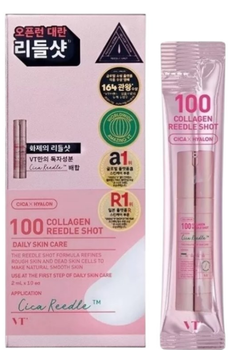 Сироватка для обличчя VT Cosmetics Collagen Reedle Shot 100 з мікроголками з колагеном 10 x 2 мл (8803463007317)