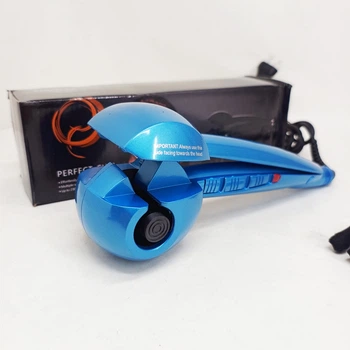 Плойка спиральная для завивки волос BALALISI Perfect Curl мини гофре Blue