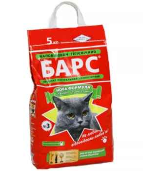 Бентонітовий наповнювач для котів Барс №2 стандарт з ароматом лаванди 5кг