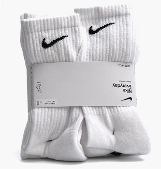 Шкарпетки Nike U Nk Everyday Cush Crew 6Pr-Bd 34-38 Білий SX7666-100