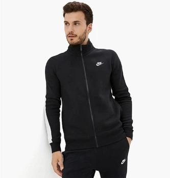 Кофта мужская Nike Sportswear Club Brushed-Back Jacket XL Чорно-білий DD7010-010