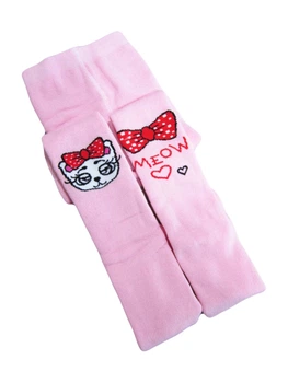 Колготки детские махровые Олми 1011м 18р. (116-122см) 068 розовый Meow