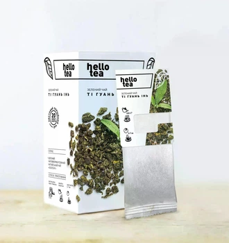 Чай Hello Tea "Ті Гуань Інь" зелений (20 пакетиків)