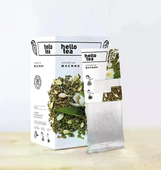 Чай Hello Tea "Жасмин" зелений (20 пакетиків)
