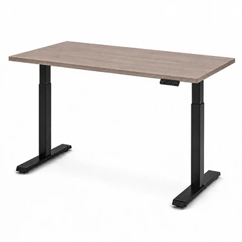 Стіл Space 2 електричним регулюванням висоти Ferrum-decor 75x120x67 Чорний метал ДСП Дуб Кремона Канолло 16 мм (SPACE2008)