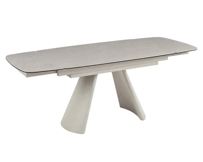 Стол обеденный раскладной BROOKLYN CERAMIC 140(200)*80 серый матовый / кашемир Intarsio