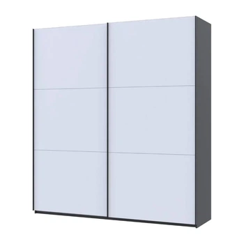 Шкаф купе Doros G-Caiser Антрацит / Белый 2 ДСП / 3 части 220х60х240 (42005416) (DRS-012249)