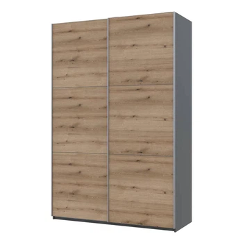 Шкаф купе Doros G-Caiser Антрацит/Дуб Эвок 2 ДСП / 3 части 160х60х240 (42005414) (DRS-012247)