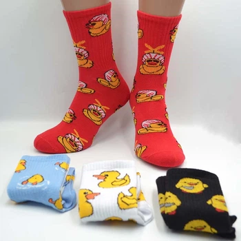 Носки универсальные демисезонные 4 пары Super Socks 001.S169 Утки 36-40р. Ассорти