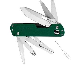 Мультитул Leatherman Free T4 Зеленый 12 функцій 122 г (а520314)