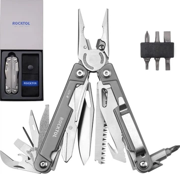 Мультитул GEN-R Rocktol 27-в-1 титановое покрытие VG-10 3Cr13 (без артикула)