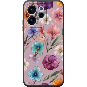 Силиконовый Чехол с Картинкой для OPPO Reno 15 FS Принт (Композиция Цветов) (71284-ysm009)