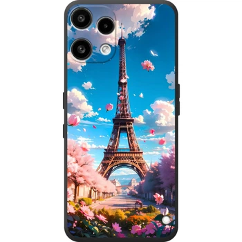 Силиконовый Чехол с Картинкой для Nothing Phone (3a) Lite Принт (Париж, Эйфелева Башня) (71292-ysm035)