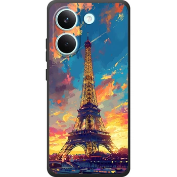 Силиконовый Чехол с Картинкой для Xiaomi Poco X8 Pro Принт (Париж, Эйфелева Башня) (72245-ysm038)