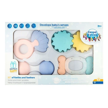 Набор погремушек-прорезывателей Canpol babies Pastel 4 шт ,79/401