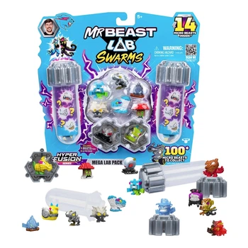 Набор с мини-фигурками MrBeast Lab Swarms 14 вид 2 Лаборатория в пробирке