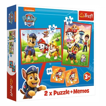 Пазли Trefl Paw Patrol Собачий патруль у дії 2 in 1 + memos (93337)