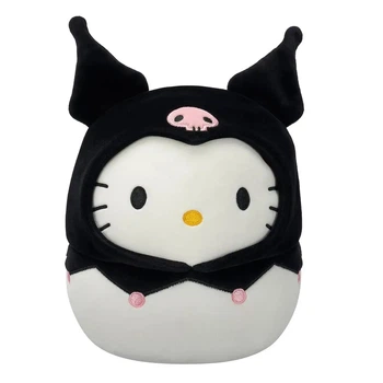 Мягкая игрушка Squishmallows Хеллоу Китти в образе Куроми 20 см, SQSN00388