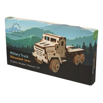 Механический 3D пазл Ukrainian Gears Military Truck 91 эл , 70199