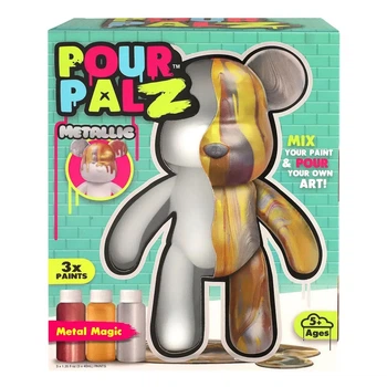 Фигурка для раскрашивания ToyMonster Pour Palz Мишка Магия металлика S3 Metallic (GS-G25021)