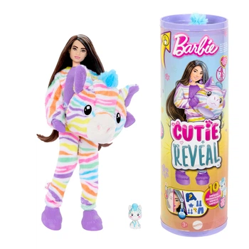 Кукла Barbie Cutie Reveal Зебра, HRK39