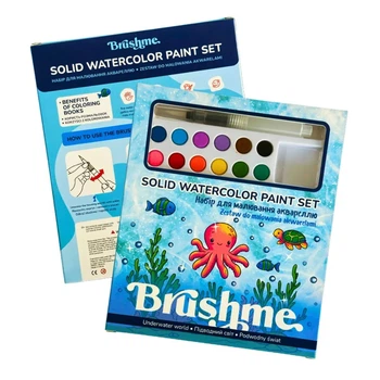 Раскраска с сухими красками Brushme Подводный мир (PAINTS4)