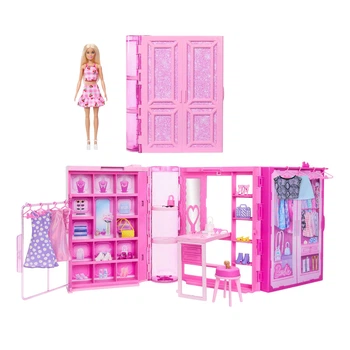 Набір Стильна гардеробна Barbie з лялькою, HXD58