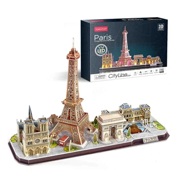 Пазл 3D CubicFun City Line Париж з LED-підсвічуванням, L525H