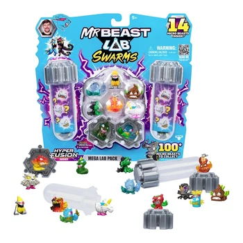 Набор с мини-фигурками MrBeast Lab Swarms 14 вид 4 Лаборатория в пробирке