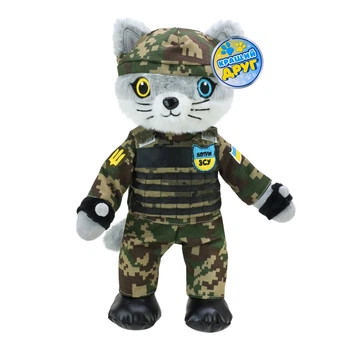 Мягкая игрушка Shantou Solar Котик ВСУ 33 см, PL8241UA