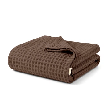 Плед покрывало 75x95 Brown Greek Waffle 5266944