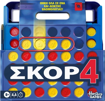 Настільна гра Hasbro Connect 4 (грецька версія) (5010996386465)