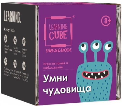 Gra planszowa K-Toyz Learning Cubes Clever Monsters Spot The Differences and Memo (wersja bułgarska) (5214001024605)