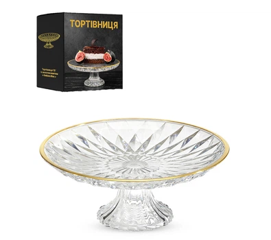 Тортовница SNT Golden Rim 9195 26 см