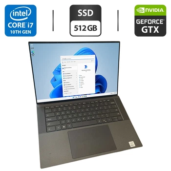 Игровой ноутбук Б-класс Dell XPS 15 9500 / 15.6" (1920x1200) IPS / Intel Core i7-10750H (6 (12) ядра по 2.6 - 5.0 GHz) / 16 GB DDR4 / 512 GB SSD / nVidia GeForce GTX 1650 Ti, 4 GB GDDR6, 128-bit / WebCam б/у
