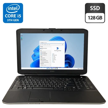 Ноутбук Б-класс Dell Latitude E5530 / 15.6" (1366x768) TN / Intel Core i5-3210M (2 (4) ядра по 2.5 - 3.1 GHz) / 8 GB DDR3 / 128 GB SSD / Intel HD Graphics 4000 / WebCam / DVD-ROM б/у