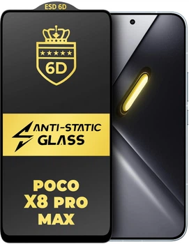 Защитное стекло 6D Anti-Static Poco X8 Pro Max Glass Shield (45830)