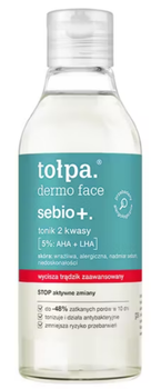 Tonik do twarzy Tolpa Dermo Face Sebio+ z kwasami AHA i LHA 200 ml (5903900963862)