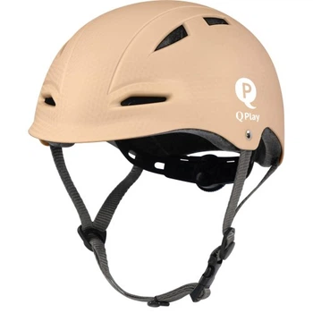 Шлем QPlay дитячий розмір М (52-58 см), бежевий (HM-01HelmetMBeige) Qplay HM-01HelmetMBeige 1071833