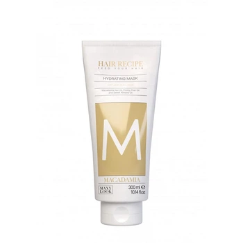 Увлажняющая маска Maxy Look Macadamia Hydrating Mask для мягкости и блеска сухих и тусклых волос 300 мл