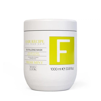 Укрепляющая маска Maxy Look Fresh Mint Revitalizing Mask для восстановления тонких и ломких волос 1000 мл