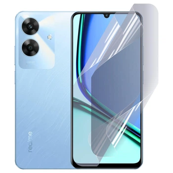 Антишпион приватная плёнка гидрогелевая для Realme Note 60 противоударная на реалми нот 60 прозрачная
